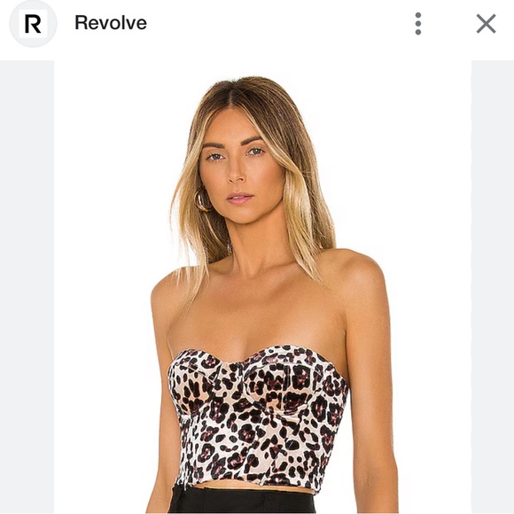 Superdown Ollie Bustier Top in Leopard - Picture 3 of 3